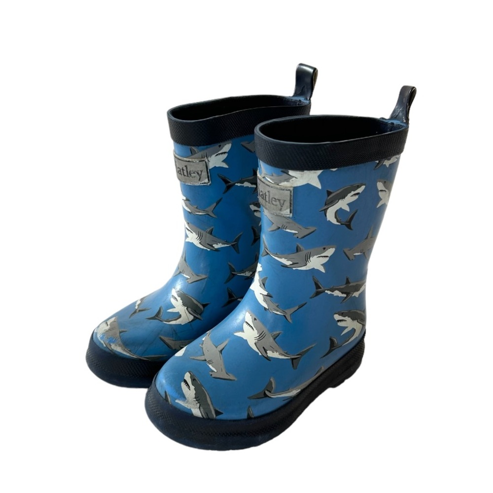 Hatley Kids Blue Shark Rain Boots